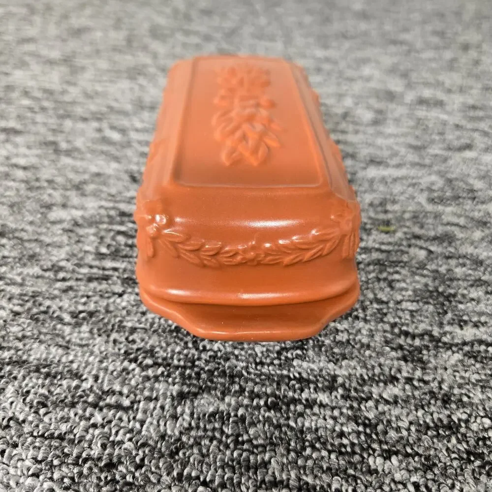 Vtg Avon Terracotta Kitchenware Collection Butter Dish Salt & Pepper Shaker Set